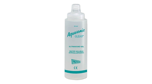 Gel de transmisión de ultrasonidos Parker Aquasonic Clear - 03-08 - Caja de 12 botellas de 250 ml